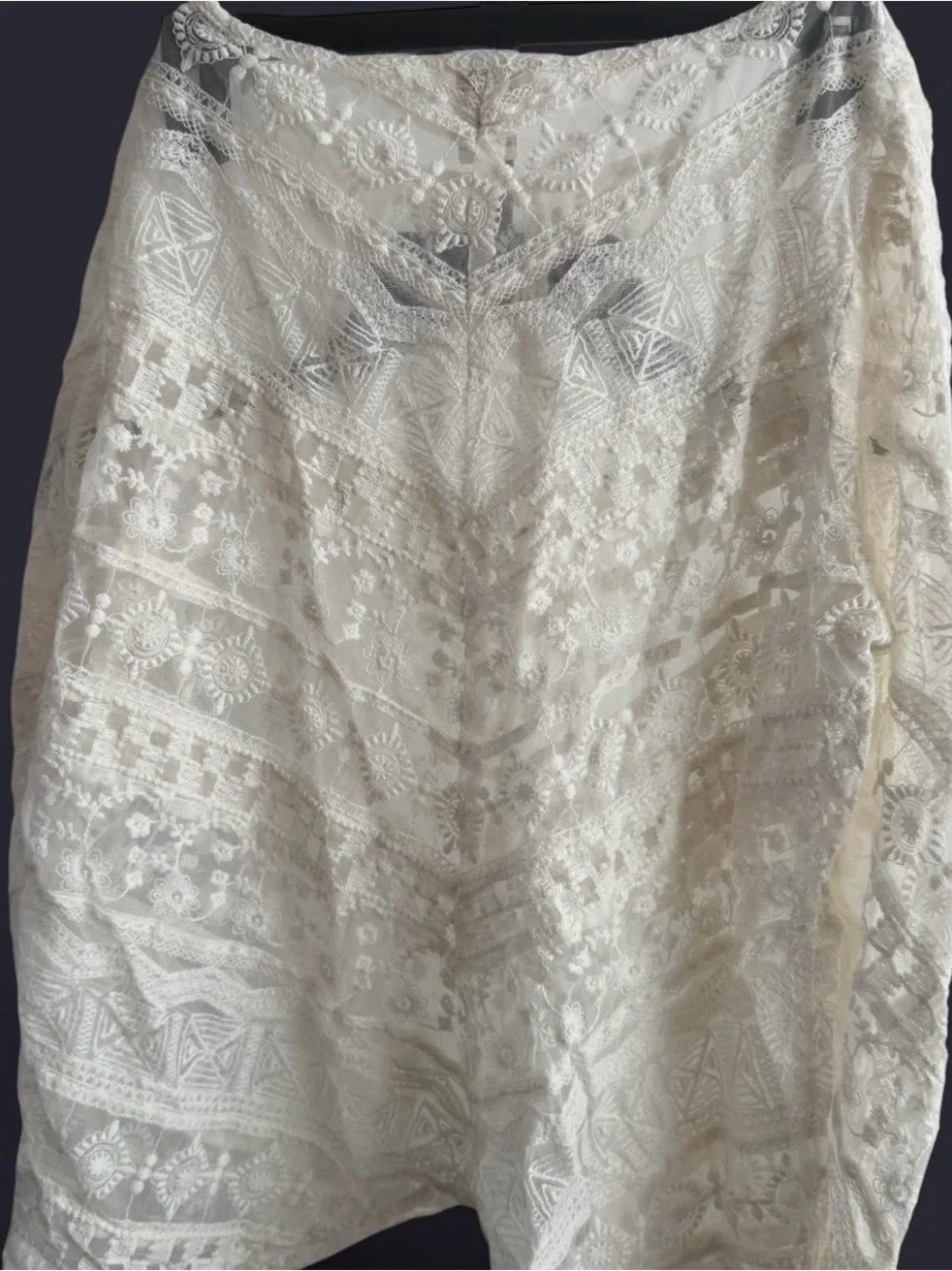 Anthropologie intricate crochet